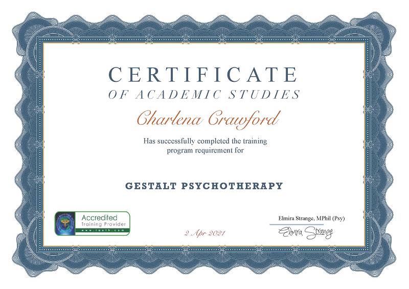 Gestalt Psychotherapy Diploma